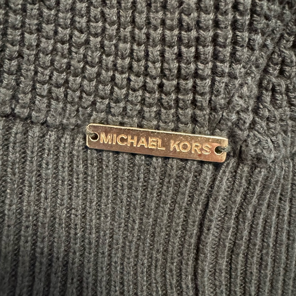 Michael Kors Women's olive Green Knit hoodie - Picture 6 of 9